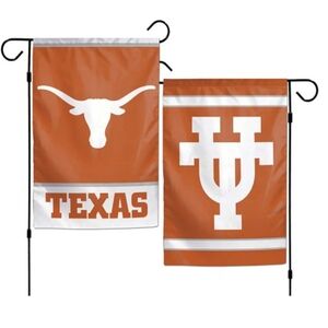 WinCraft Texas Longhorns Polyester 12"X18" 2 Sided Garden Yard Wall Flag